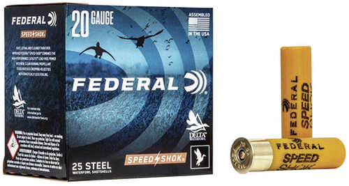 20 Gauge 3" Steel #4  7/8 oz 25 Rounds Federal Shotgun Ammunition